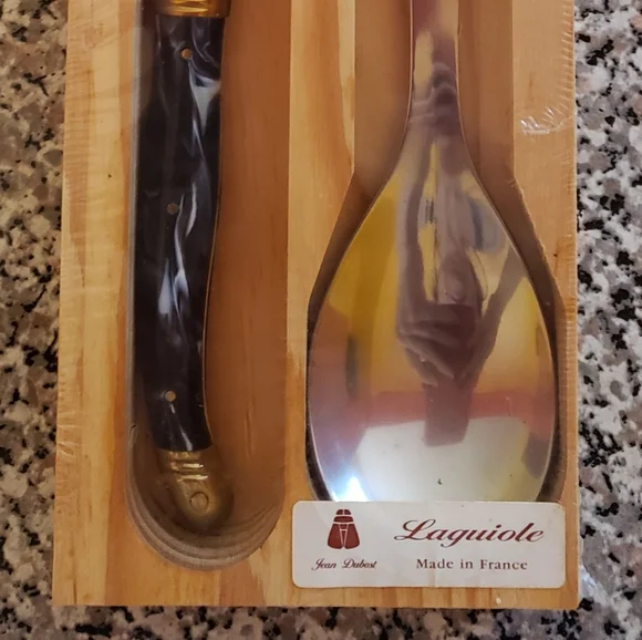 Laguiole salad spoon and fork - Picture 3 of 6